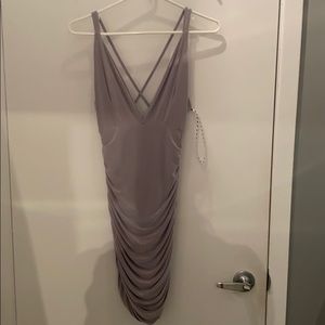 Gray party dress